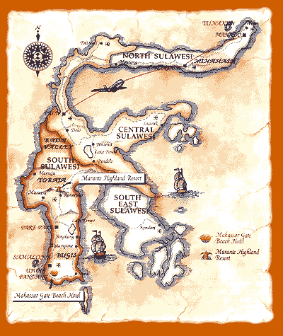 Map of Sulawesi